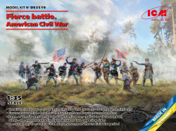 Fierce battle. American Civil War(Union Infan,UnionInfaSet #2,ConfederInfSet #2