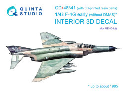 F-4G early Interior 3D Decal (with 3D-printed resin parts)
