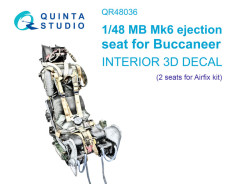 MB Mk 6 ejection seat for Buccaneer (Airfix), 2 pcs