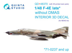 F-4E late without DMAS Interior 3D Decal (with 3D-printed resin parts)