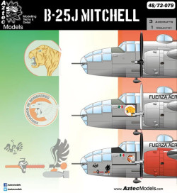 B-25J Mitchell Mexican Air Force 3 versions