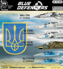 Blue Defenders / Sukhoi Su-25, Sukhoi Su-27 & MiG-29 Ukrainian Air Force