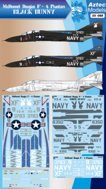 F-4 Phantom II "Black Bunny" & "White Bunny" USAF decoration "Black Bun