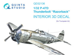 P-47D Razorback Interior 3D Decal
