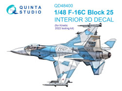 F-16C block 25 Interior 3D Decal