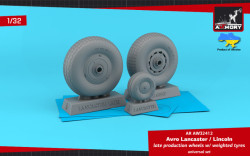  Avro Lancaster / Lincoln wheels late type w/ weighted tyres
