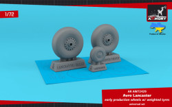  Avro Lancaster wheels early type w/ weighted tyres