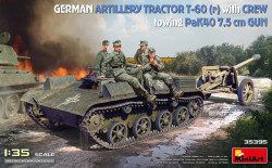 German Artillery Tractor T-60 (r) w/PaK40 Gun & Crew