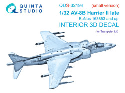 AV-8B Harrier II late Interior 3D Decal (Small version)