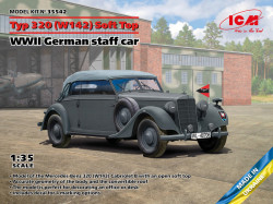 Typ 320 (W142) Cabriolet Soft Top, WWII German staff car