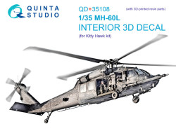 MH-60L Interior 3D Decal  (with 3D-printed resin parts)