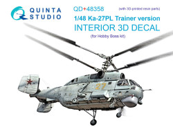 Ka-27PL Trainer version Interior 3D Decal  (with 3D-printed resin parts)