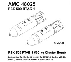 RBK-500 PTAB-1, 500 kg Cluster Bomb loaded with HEAT Submunitions