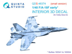 F/A-18F early Interior 3D Decal (Small version)