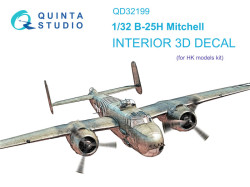 B-25H Mitchell Interior 3D Decal