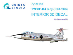 CF-104 early Interior 3D Decal