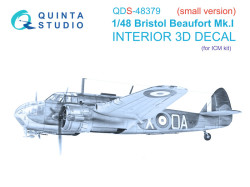 Bristol Beaufort Mk.I Interior 3D Decal (Small version)