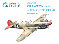P-40E War Hawk Interior 3D Decal