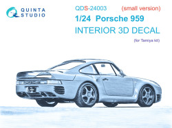 Porsche 959 Interior 3D Decal (Small version)