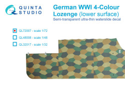 German WWI 4-Colour Lozenge (lower surface)