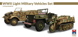 WWII Light Military Vehicles Set 