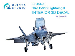 F-35B 3D-Printed & coloured Interior on decal paper (Tamiya)