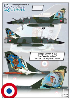 Mirage 2000N 4-BA "La Fayette tail art" EC 2/4 "La Fayette" 1998