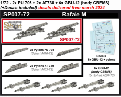  2x PU 708 + 2x AT730 + 6x GBU-12 (body CBEMS) (+Decals included)