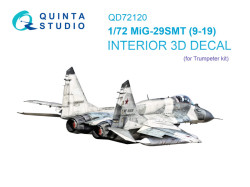 MiG-29SMT 9-19 3D-Printed & coloured Interior on decal paper (Trumpeter)