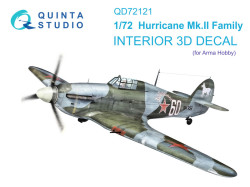 Hurricane Mk.II family 3D-Printed & coloured Interior on decal paper (Arma Hobby)