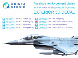F-16 block 30/32 reinforcement plates (Kinetic 2008 tool)