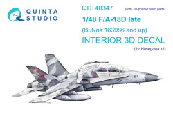 FA-18D late 3D-Printed & coloured Interior on decal paper (Hasegawa) (with 3D-printed resin parts)
