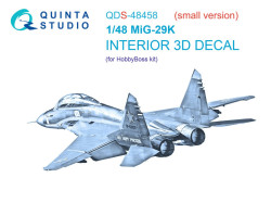MiG-29K 3D-Printed & coloured Interior on decal paper (HobbyBoss) (Small version)