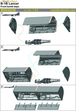 B-1B Lancer. Front Bomb bays (Revell)