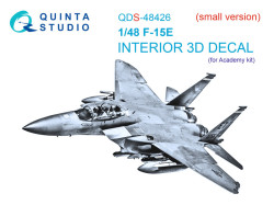 F-15E 3D-Printed & coloured Interior on decal paper (Academy) (Small version)