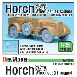 WWII GERMAN HORCH KFZ 15 WHEEL SET 1