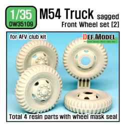 US M54A2 CARGO TRUCK SAGGED FRONT WHEEL