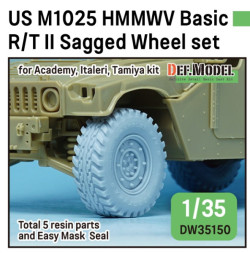 US M1025 HMMWV BASIC R/T II SAGGED WHEEL SET