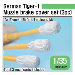 WWII GERMAN TIGER I MUZZLE BRAKE CANVAS COVER SET