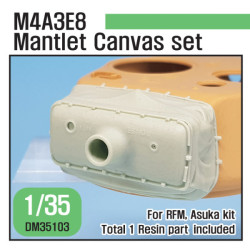 US M4A3E8 SHERMAN MANTLET CANVAS COVER SET