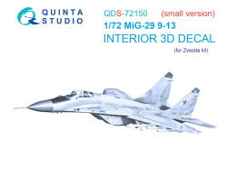 MiG-29 9-13 3D-Printed & coloured Interior on decal paper (7278 Zvezda) (small version)