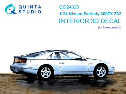 Nissan Fairlady 300ZX Z32 3D-Printed & coloured Interior on decal paper (Hasegawa)