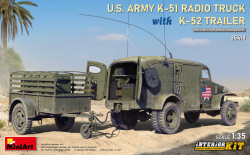 US Army K-51 Radio Truck w/K-52 Trailer. Interior Kit