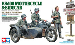 KS600 motorcycle with sidecar + crew