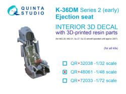 K-36DM Series2 (early) ejection seat (for MiG-29, MiG-31, Su-27, Su-33 aircraft until 2007) (All kit