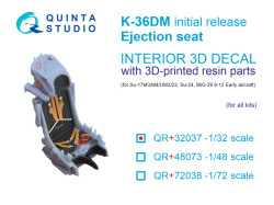K-36DM (initial release) ejection seat (for Su-17M3/M4/UM3/22, Su-24, MiG-29 9-12 Early aircraft) (A