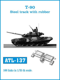 T-90 Steel track with rubber