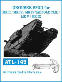 GROUSER SPUD for MK II/MK IV /MKIV TADPOLE TAIL/MK V/MK IX