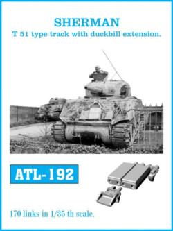 SHERMAN T-51 type track with duckbill extension.