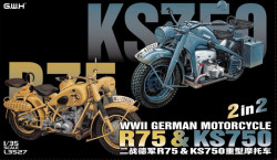 WWII German Motorcycle BMW R75 & Zündapp KS750